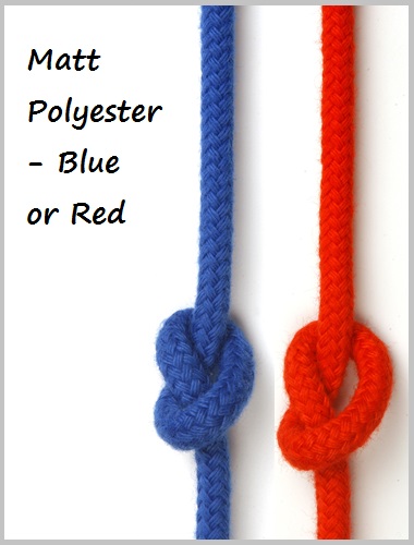 6mm - Matt Polyester (red or blue)